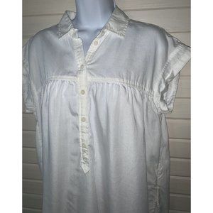 American Eagle Sz XS Popover Peasant Top Soft Lyocell Fabric EUC